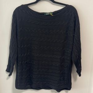 🖤 Black Cable Knit Lauren Ralph Lauren Sweater 🖤